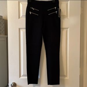 NWT Zara Zippered Moto Pants